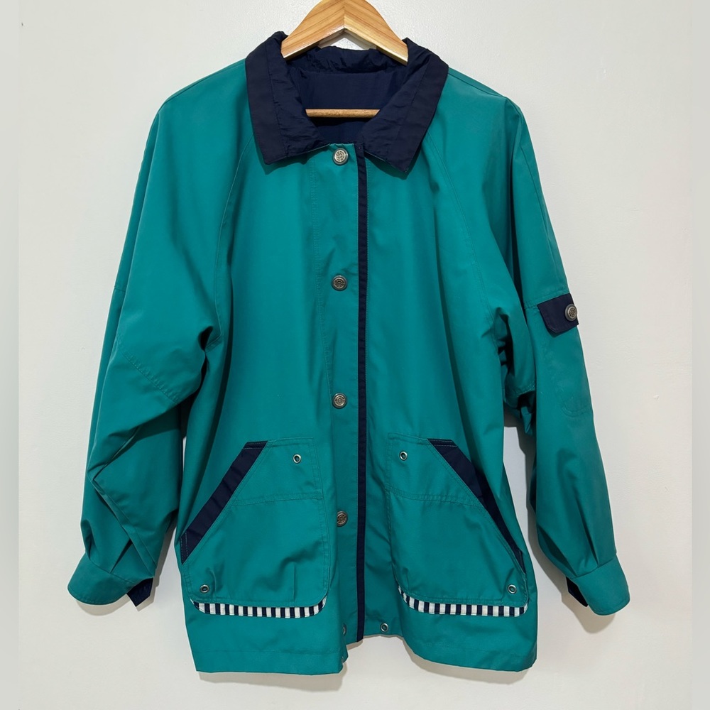 Cs Essentials Reversible Rain Jacket Vintage - image 1